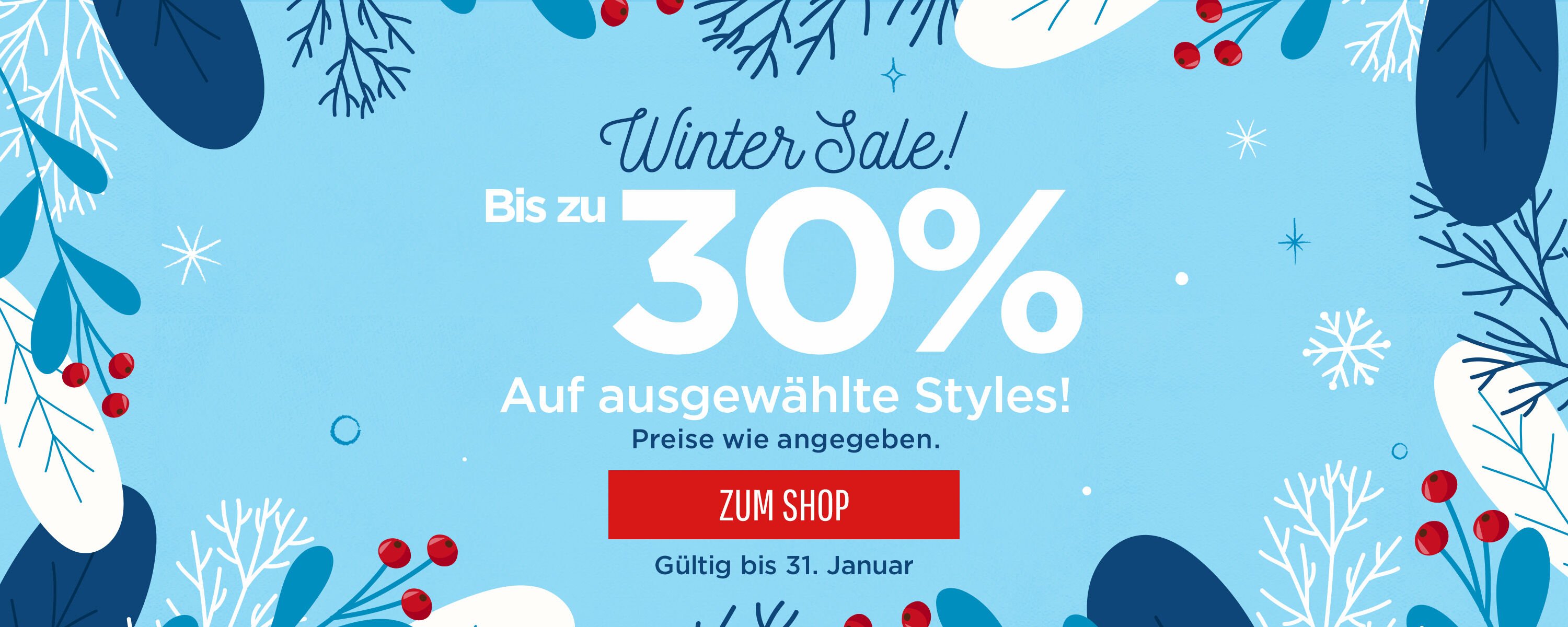 Winter Sale Hero Banner North/UK